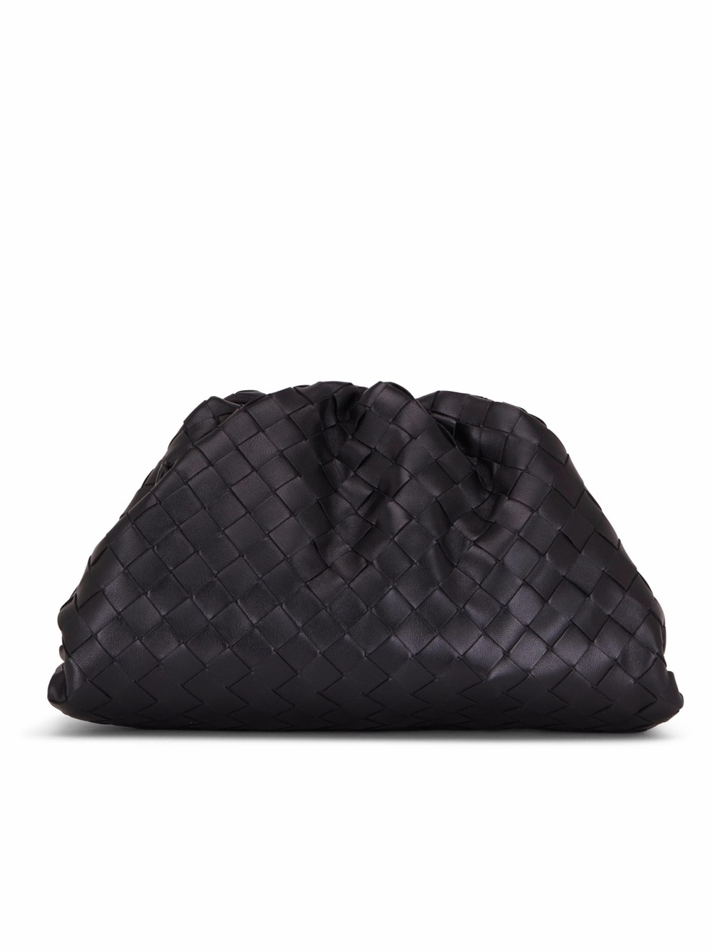 Bottega Veneta Black Intrecciato Teen Pouch